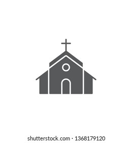 Church icon on white background Vector illustration