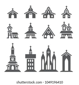 Church icon set