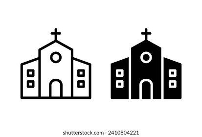 church icon, church sign vector for web site Computer and mobile app