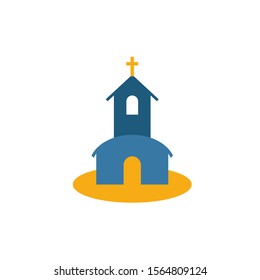 Church icon. Simple flat element from honeymoon collection. Creative church icon for templates, software and apps.