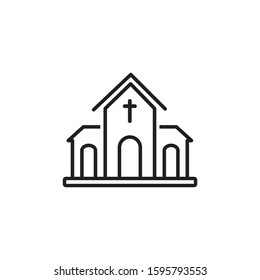 Church icon symbol vector illustration