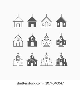 church icon, church vector
