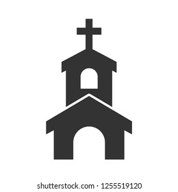 Church icon vector