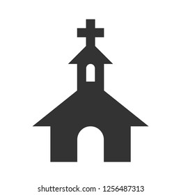 Church icon vector