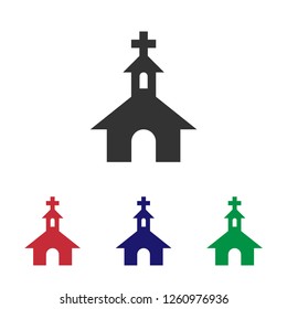 Church icon vector