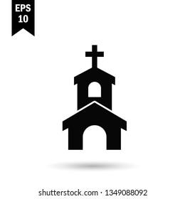 Church icon vector