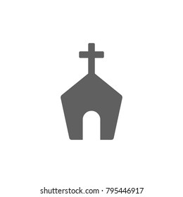 Church icon vector