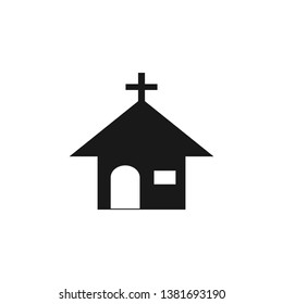 church icon vector. building icon vector