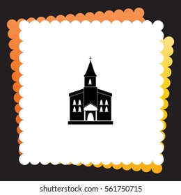 Church  icon. Vector design.