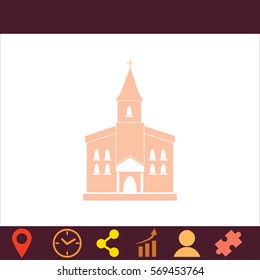 Church  icon. Vector design. 