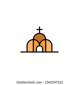 church icon vector design element 