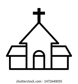 Church icon vector design template