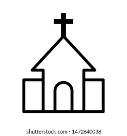 Church icon vector design template