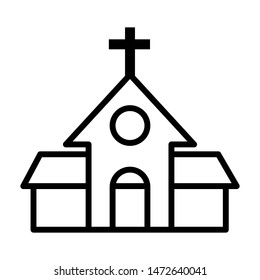 Church icon vector design template