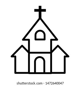 Church icon vector design template