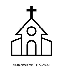 Church icon vector design template