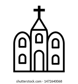 Church icon vector design template