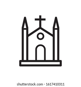 Church icon vector design template