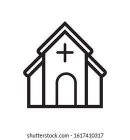 Church icon vector design template