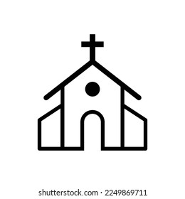 Church icon vector design template