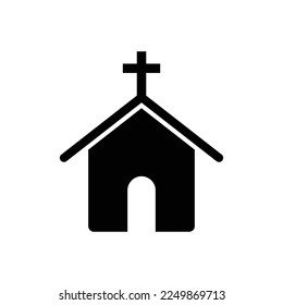 Church icon vector design template