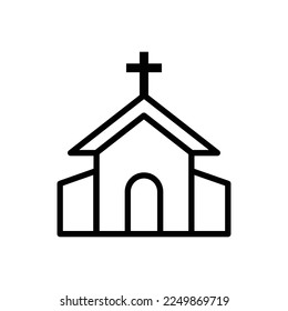 Vektordesign-Vorlage für Kirchensymbol