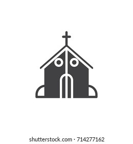 Church Vector Icons Set White Illustration Stock Vector (Royalty Free ...