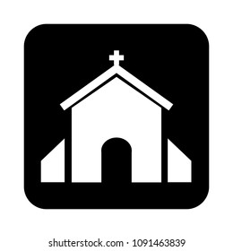 Church icon. Vector illustration