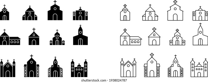 Church icon , vector illustration