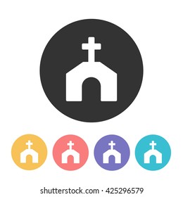 church icon. vector illustration
