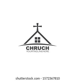 church icon vector illustration design template