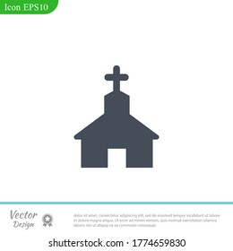 church icon. Vector illustration EPS 10.