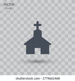 church icon. Vector illustration EPS 10.