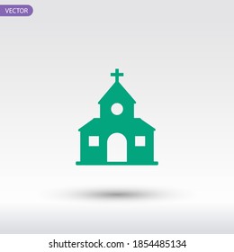 church icon. Vector illustration EPS 10.