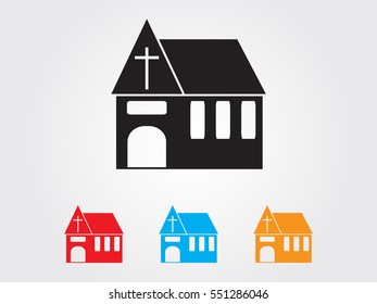 church, icon, vector illustration eps10