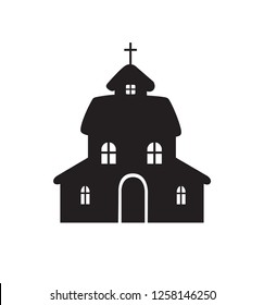 Church icon vector illustration isolated on white eps 10