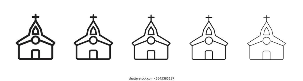 Church icon vector illustration isolated