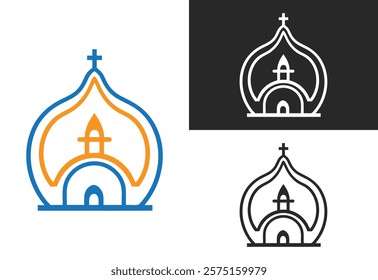 church icon vector illustration on white background