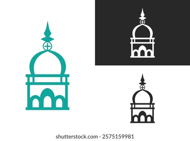 church icon vector illustration on white background