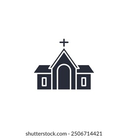 Church icon vector illustration. Church symbol isolated on white background
