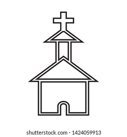 church icon vector illustration template
