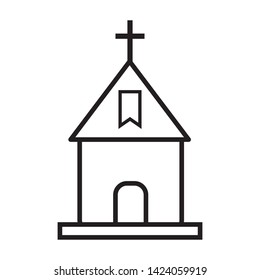 church icon vector illustration template