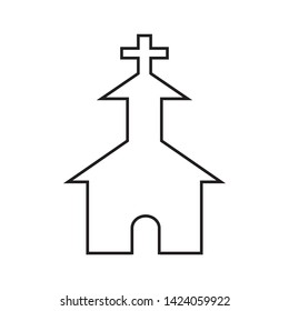 church icon vector illustration template