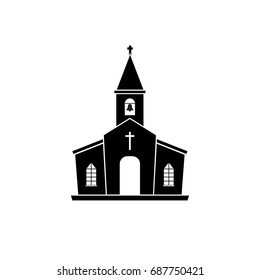 Church icon of vector illustration for web and mobile.