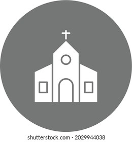 Church icon vector image. Can also be used for Carnival. Suitable for mobile apps, web apps and print media.