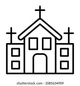 Church icon vector image. Can also be used for web apps, mobile apps and print media.