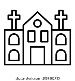Church icon vector image. Can also be used for web apps, mobile apps and print media.