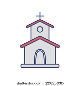 church icon vector image with white background