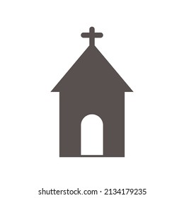 church icon vector. isolated simple flat shape. icon templates for multiple uses