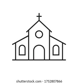 Church Icon Vector Logo Template Stock Vector (Royalty Free) 1752807866 ...